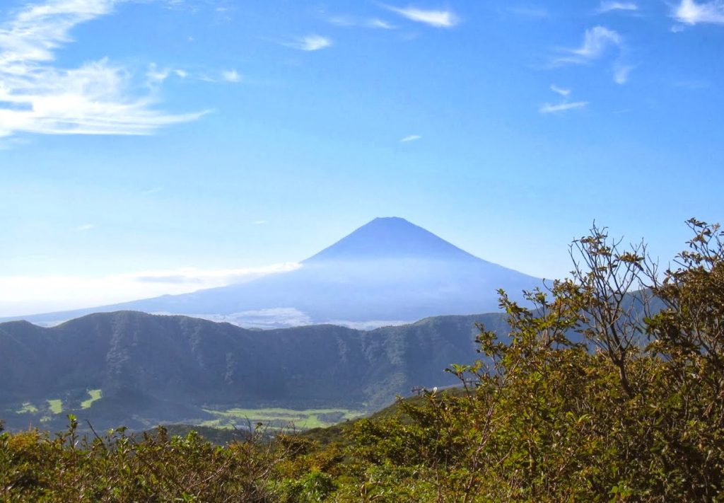 Hakone city with the view of Mt. Fuji